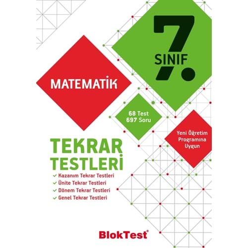 TUDEM | 7. SINIF BLOKTEST MATEMATİK TEKRAR TESTLERİ - 2021