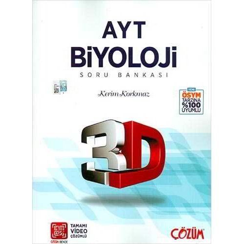 3D | AYT BIYOLOJI SORU BANKASI - 2022