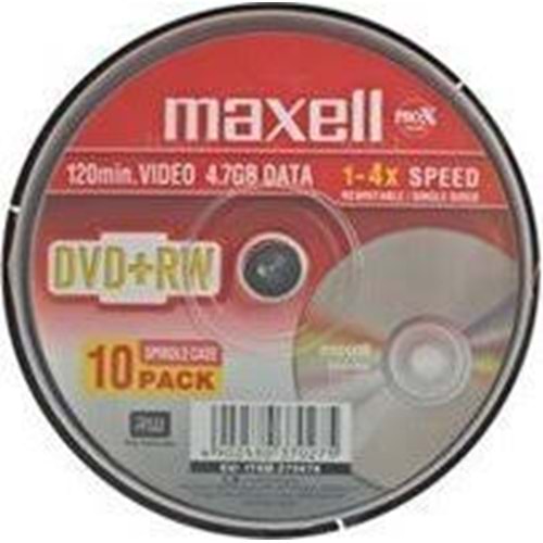 MAXELL | DVD+RW CAKEBOX 10 LU